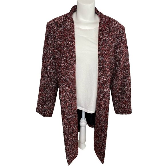 Calvin Klein Jackets & Blazers - Calvin Klein Blazer Jacket Women's 18W 2X Tweed Menswear-Style Long-Length NEW